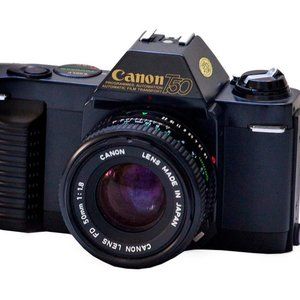 Canon T50 Automatic Exposure SLR camera with Canon Lens 50mm 1: 1.8